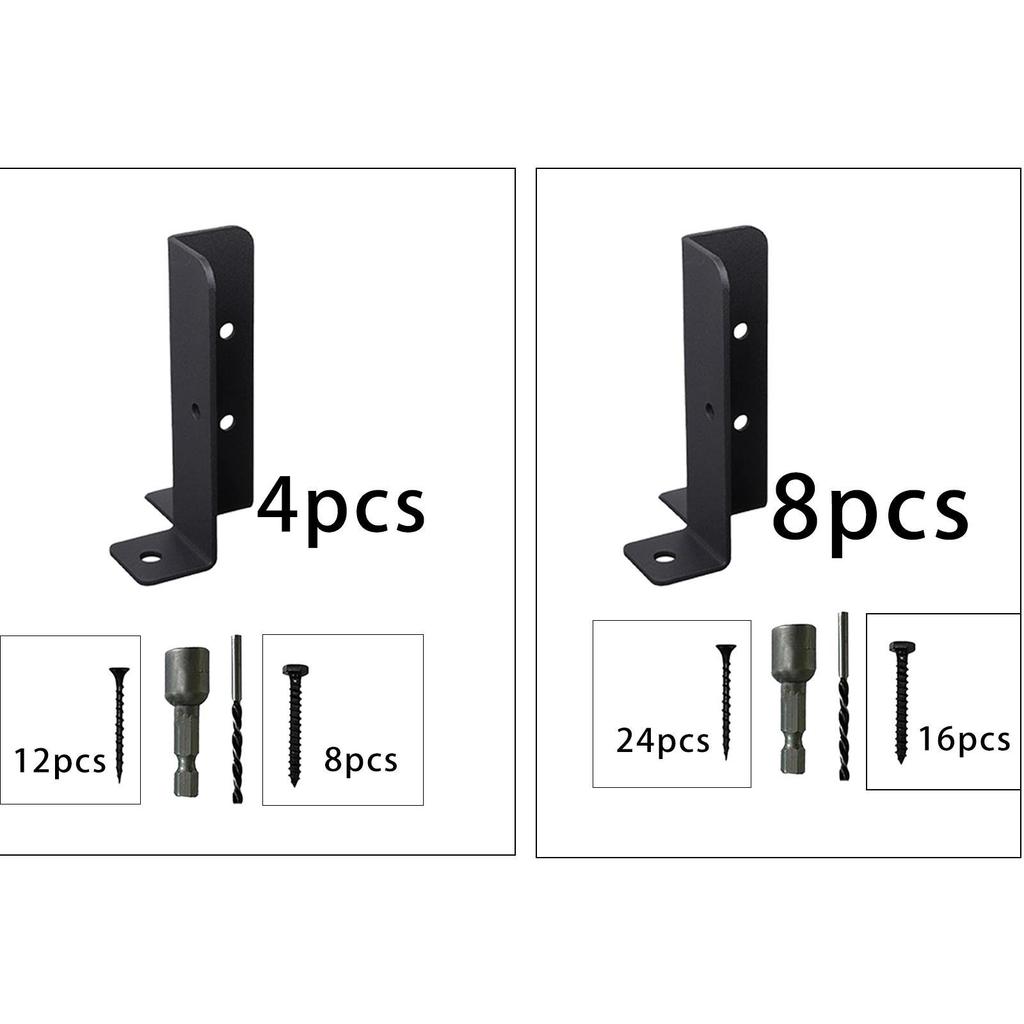 Deck Post Anchor Base Brackets Terrace Post Brackets Metal Support Base Brackets for Courtyard Yard Outdoor Post Holders Patio