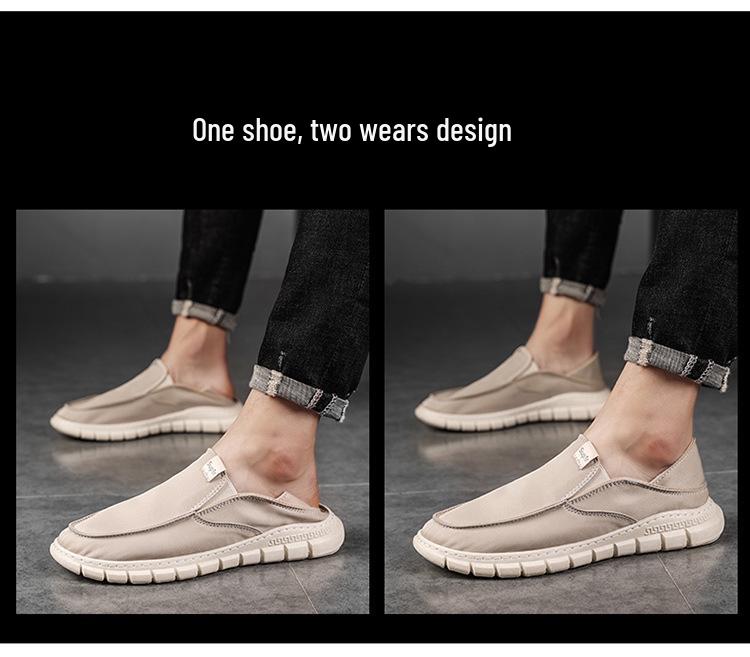 2023 Spring Men's Breathable Ice Silk Cloth Shoes - Fashionable, Comfortable, All-Match Korean Style