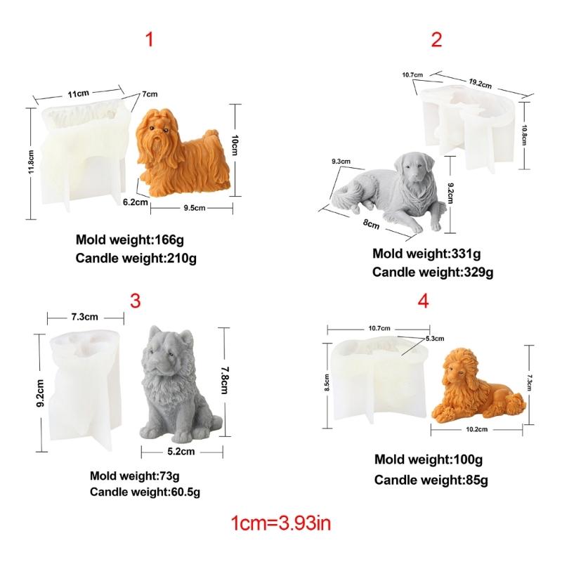 3D Animal Shaped Candle Silicone Mold for DIY Hand-made Candle Ornaments Mould Handicrafts Making Tool Baking Mold