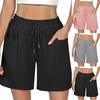 Summer Shorts For Women Casual High Waist Wide Leg Shorts