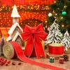 Christmas Ribbon Solid Color Polyester Craft Ribbon for Gift Wrapping Bows 5-Yard Holiday Decor DIY Projects Supplies