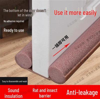 Soundproof Windproof Door Bottom Seal Strip - Wear-Resistant Insulation for Bedroom Door Gaps