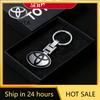 Toyota 2026 New Hub Caps Toyota Car Badge Keychain Zinc Alloy Keyring Pendant Accessories Toyota Corolla Ya Car Sticker