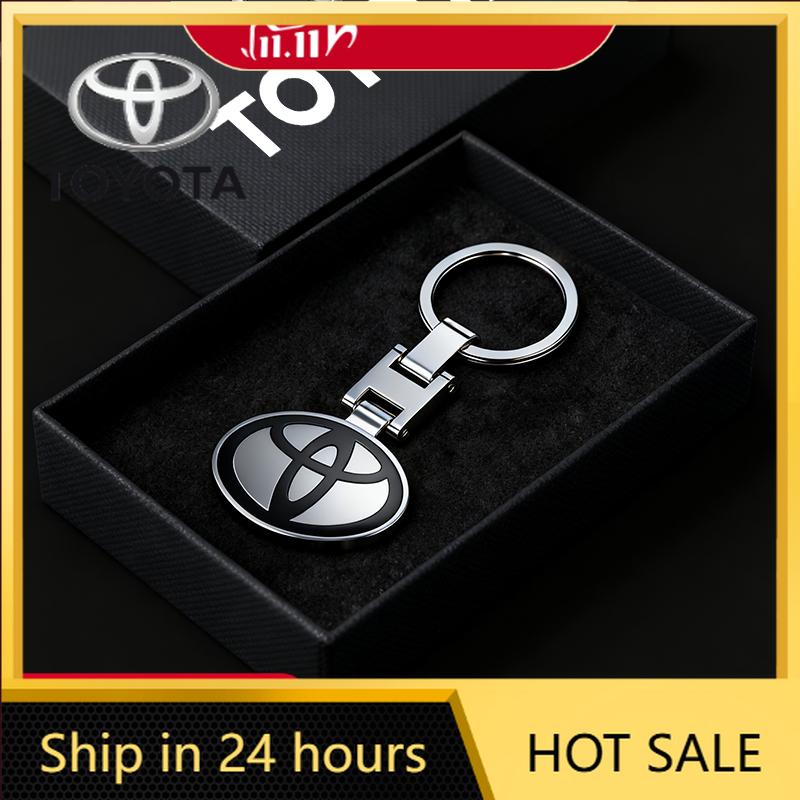 Toyota 2026 New Hub Caps Toyota Car Badge Keychain Zinc Alloy Keyring Pendant Accessories Toyota Corolla Ya Car Sticker