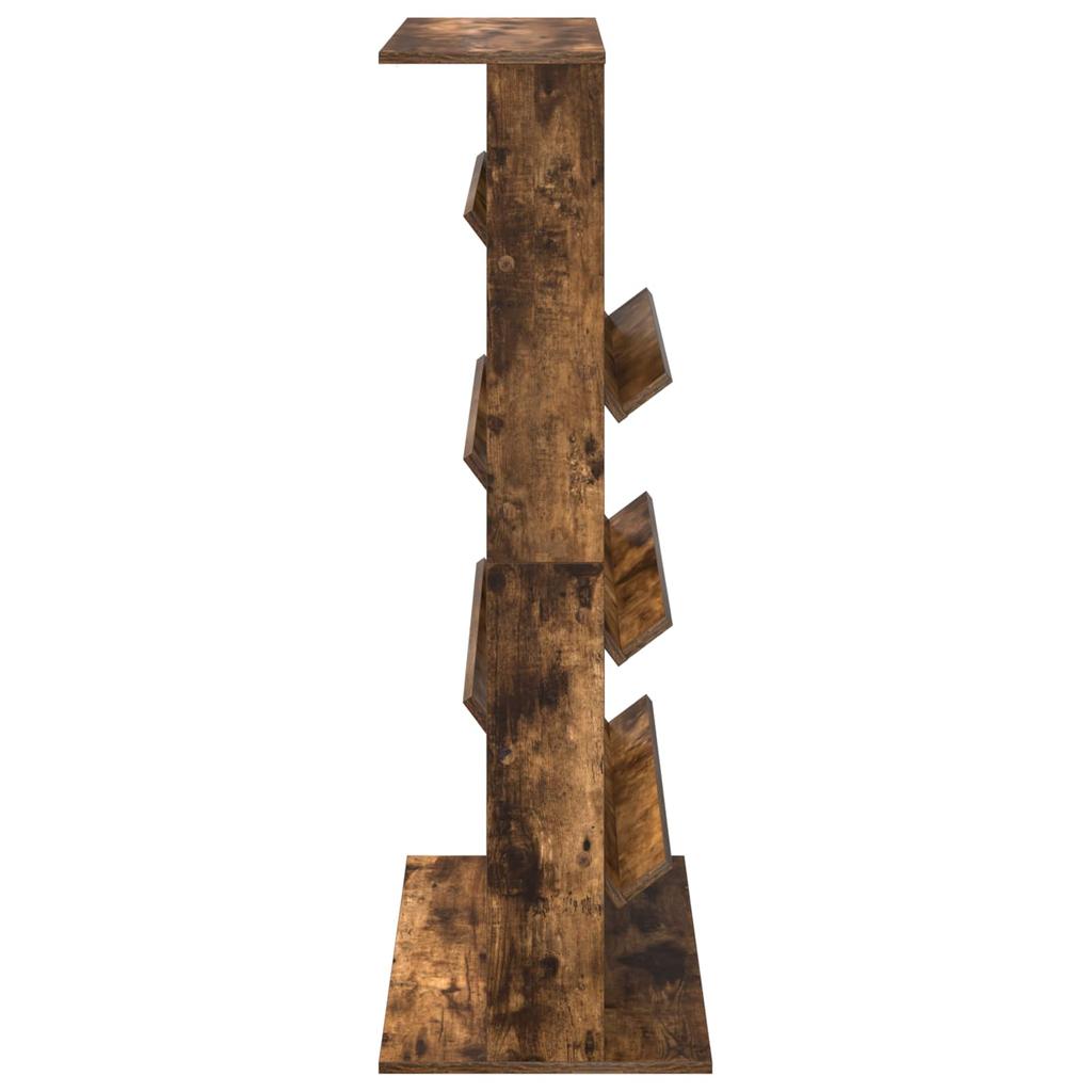 Magazine Rack Smoked Oak 70 x 41 x 126 cm Engineered Wood