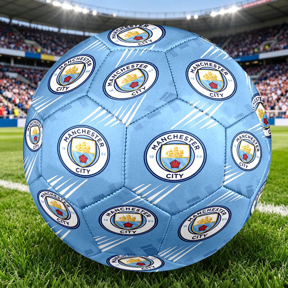 1pz Scudo Manchester City Pallone da Calcio di Qualità, Misura Standard 5 Adatto per Adulti, Studenti e Adolescenti per Allenamento e CompetizioneYUG4