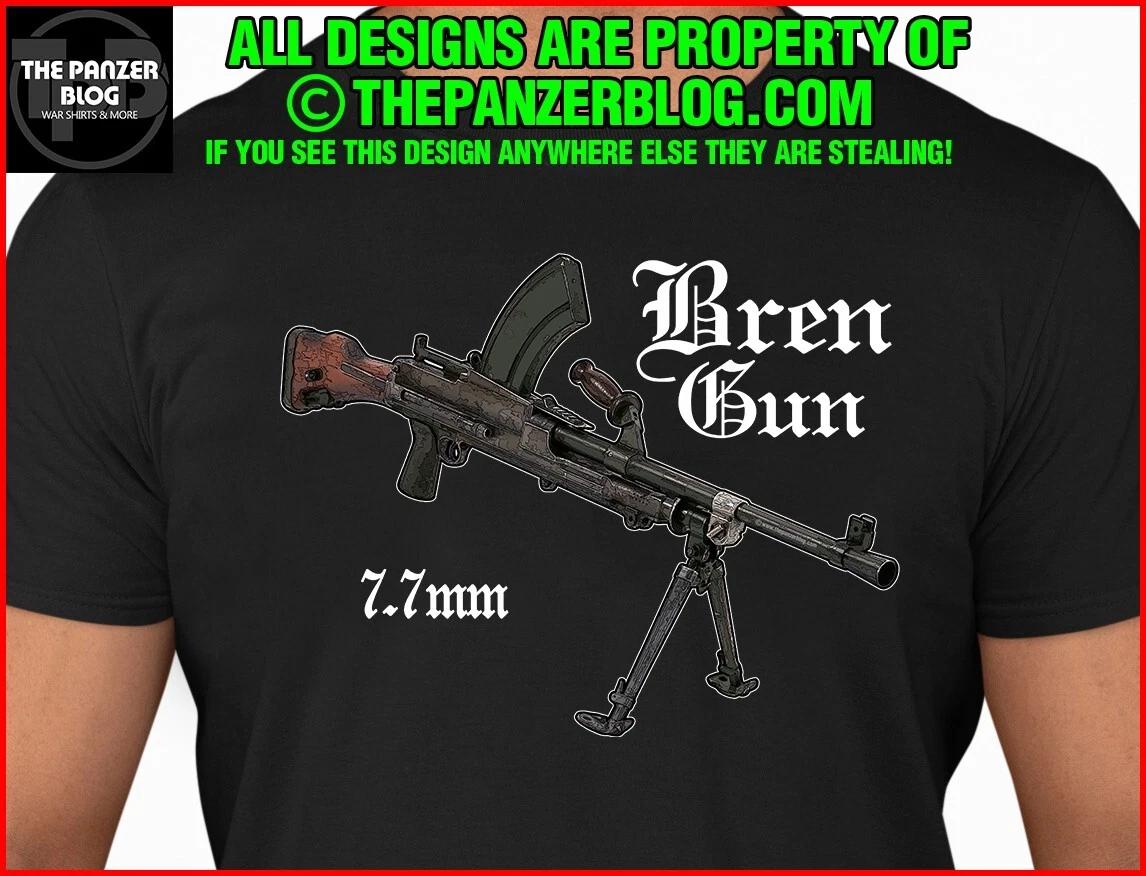 Bren Gun T-Shirt WWII British Army Rifle M