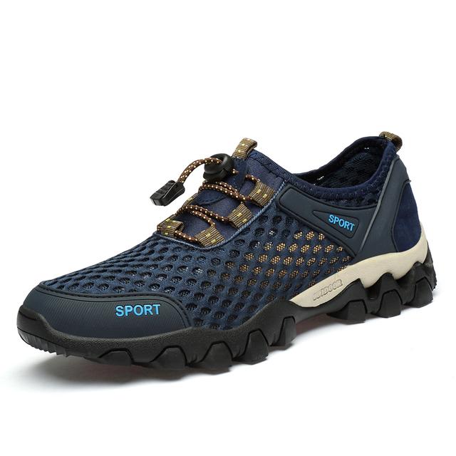 Summer Fashion Men Casual Shoes Breathable Sweat -Wicking Mesh Sneakers Outdoor Non -Slip Easy To Bend Male Shoes