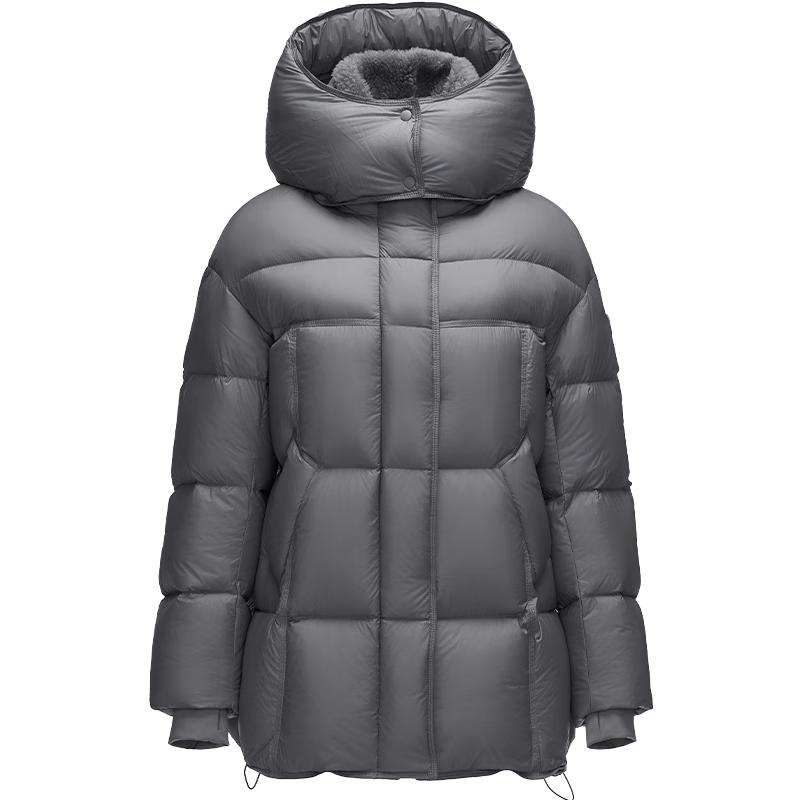 Tanbor Women s Puffer Down Jacket with Detachable Hood S
