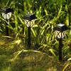 2Pcs Garden Solar Lamp Outdoor Waterproof Pathway Light Garden Lawn Flower Bed Yard Patio Driveway Walkway Path LED Lighting