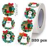 Cartoon Christmas Sticker Gift Sticker For Diy Decor Gift Wrapping Holiday Party