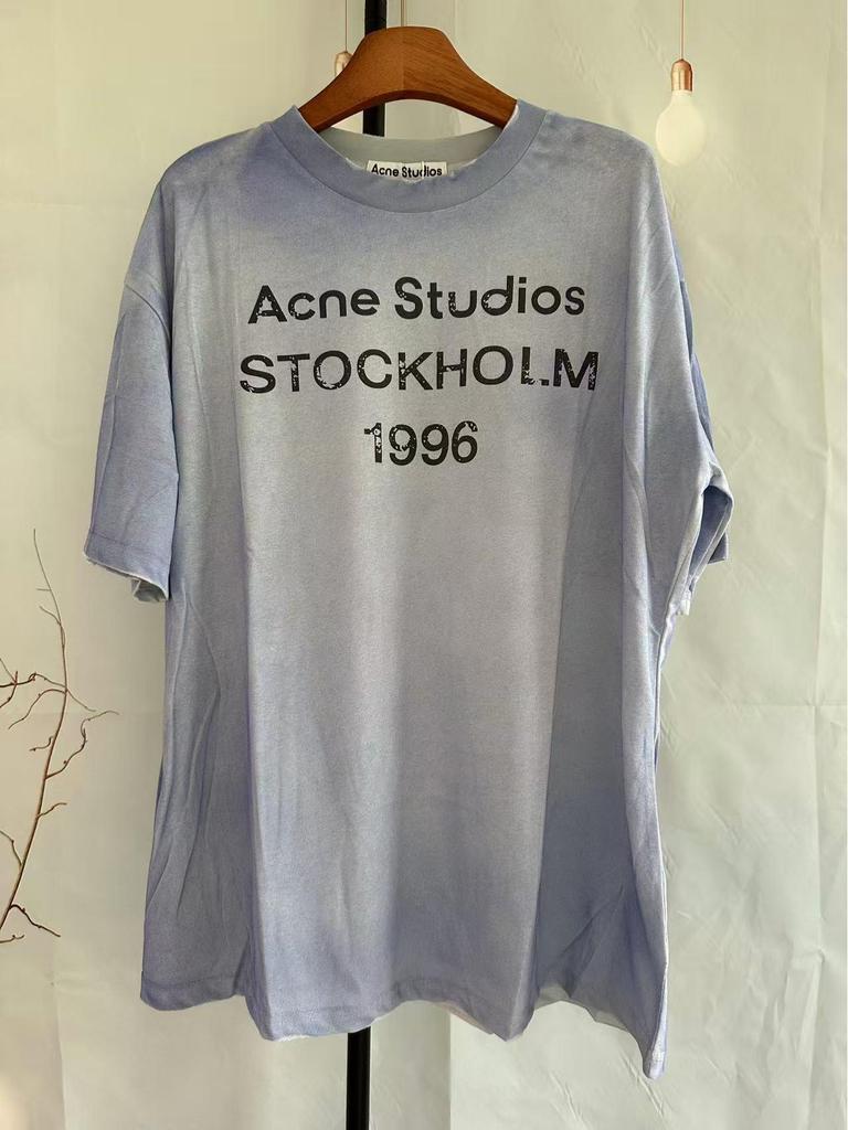 Women's Retro 1996 AC Dip-Dyed Digital Print Loose Sun Protection T-Shirt