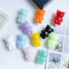 Epoxy Three-Dimensional Color Bear Mobile Phone Airbag Bracket Cute Transparent Paste Retractable Wind Ring Buckle