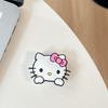 Cartoon Kt Cat Flip Mirror Mobile Phone Airbag Bracket Paste Type Portable Makeup Mirror Retractable Ring