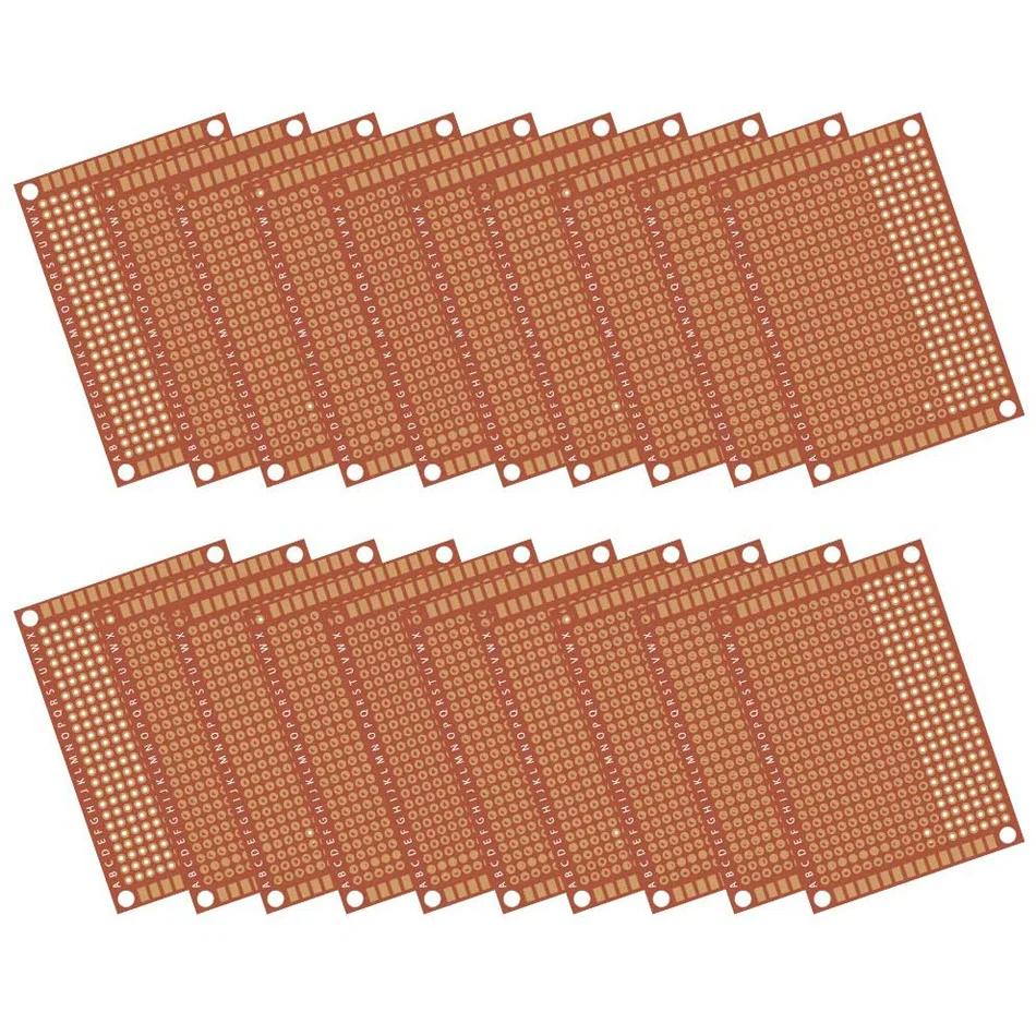 10/20 Pcs Copper Perfboard Paper Composite PCB Boards 5 cm x 7 cm Universal Breadboard Single Sided Printed Circuit Board