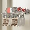 Wall-Mounted Folding Socks Drying Rack Plastic Gloves Towels Drying Rack  for Home