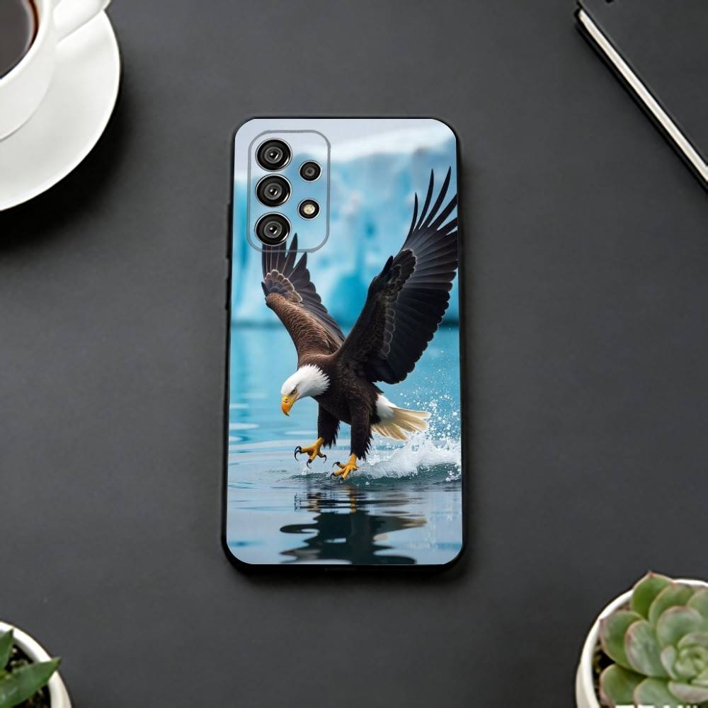 

Eagle Cool A-Animal Phone Case For Samsung S25,S24,S21,S22,S23,S30,Ultra,S20,Plus,Fe,Lite,Note,10,Black Cover Samsung S20fe