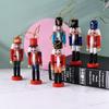 1/3/6Pcs Desktop Decor 12Cm Miniatures Nutcracker Puppet Ornaments Cartoon Walnuts Soldiers Band Doll Pendant Christmas Gift