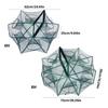 Fishing Shrimp Cage Baits Mesh Net Foldable Fish Trap Cage 6/8 Hole Folding Fishing Net Automatic Fishing Trap Net