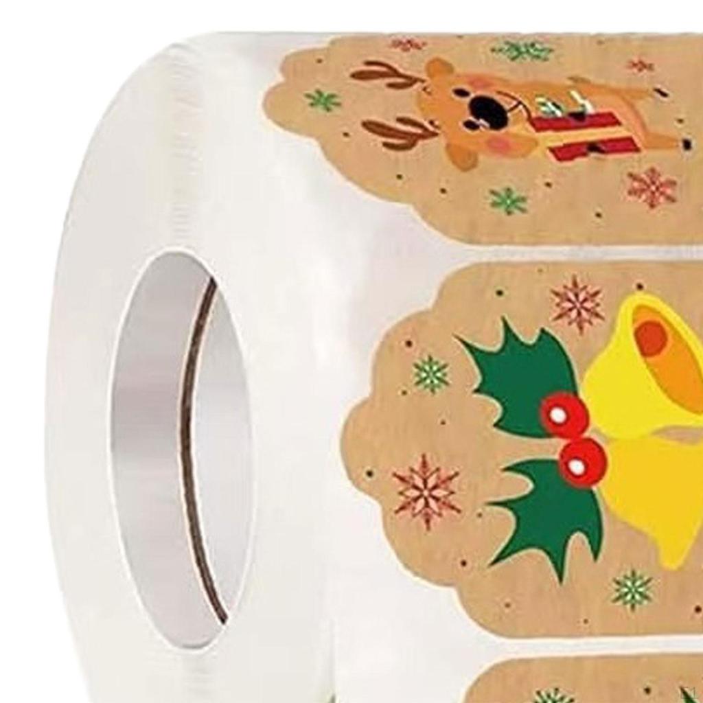 500 Stück Weihnachtsaufkleber Papier Name Weihnachten für Feiertag