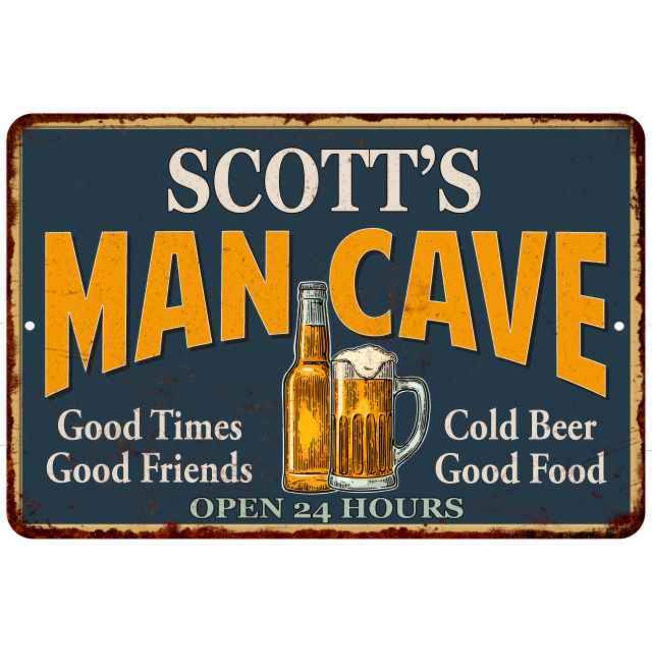 

Personalized Man Cave Beer Metal Wall Decor Sign Plaque Dustproof Waterproof білий