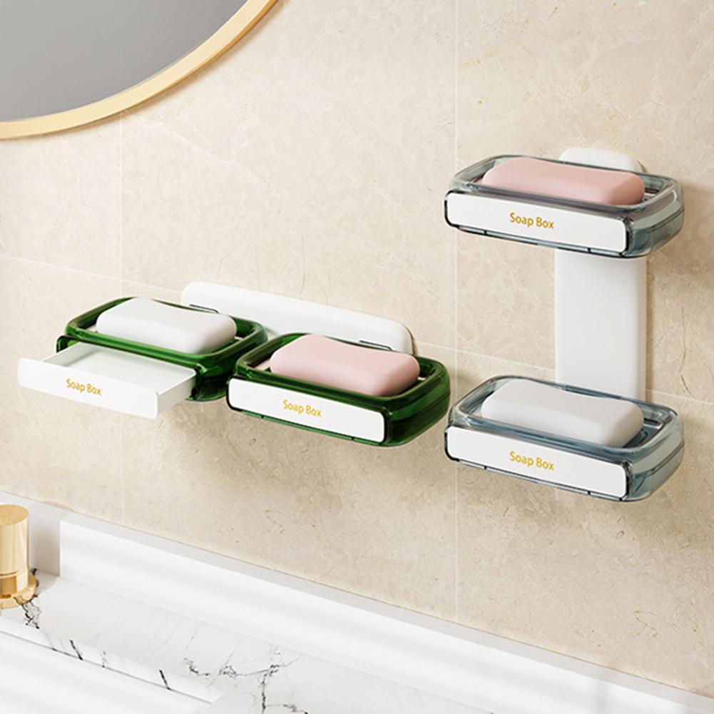 Household Soaps Shelf With Single/Double Layer Personalized Fashion Soaps Dish For Home Bathroom