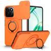 Sliding Camera Lens Cover Armor Phone Case For Honor 200 Smart 5G X7C Magnetic Metal Ring Stand TPU Plastic Shockproof Shell