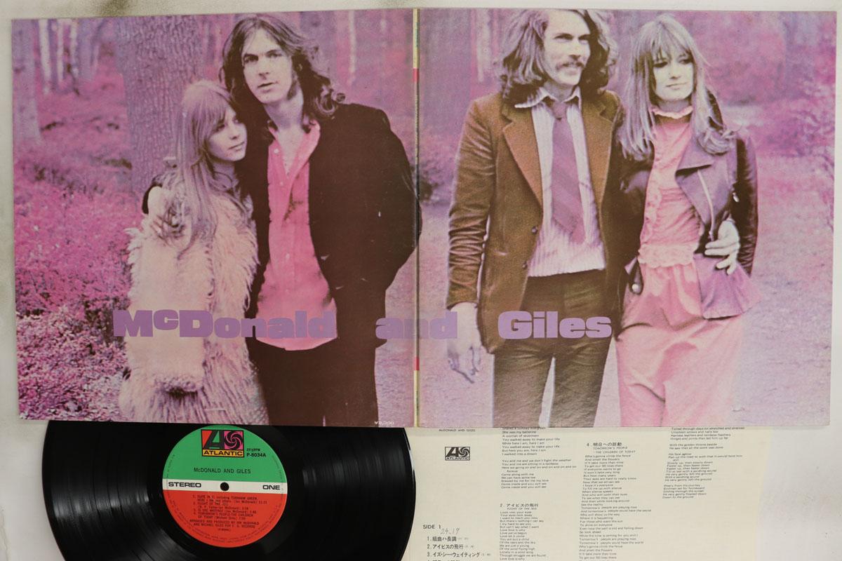 Виниловая пластинка MCDONALD GILES Mcdonald And Giles P8034A ATLANTIC 1974 Япония Рок Б/у