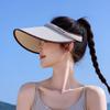 Summer Hats for Women Large Brim Open-Top Sunshade Sunhat with Visor Fashionable Outdoor Protection
