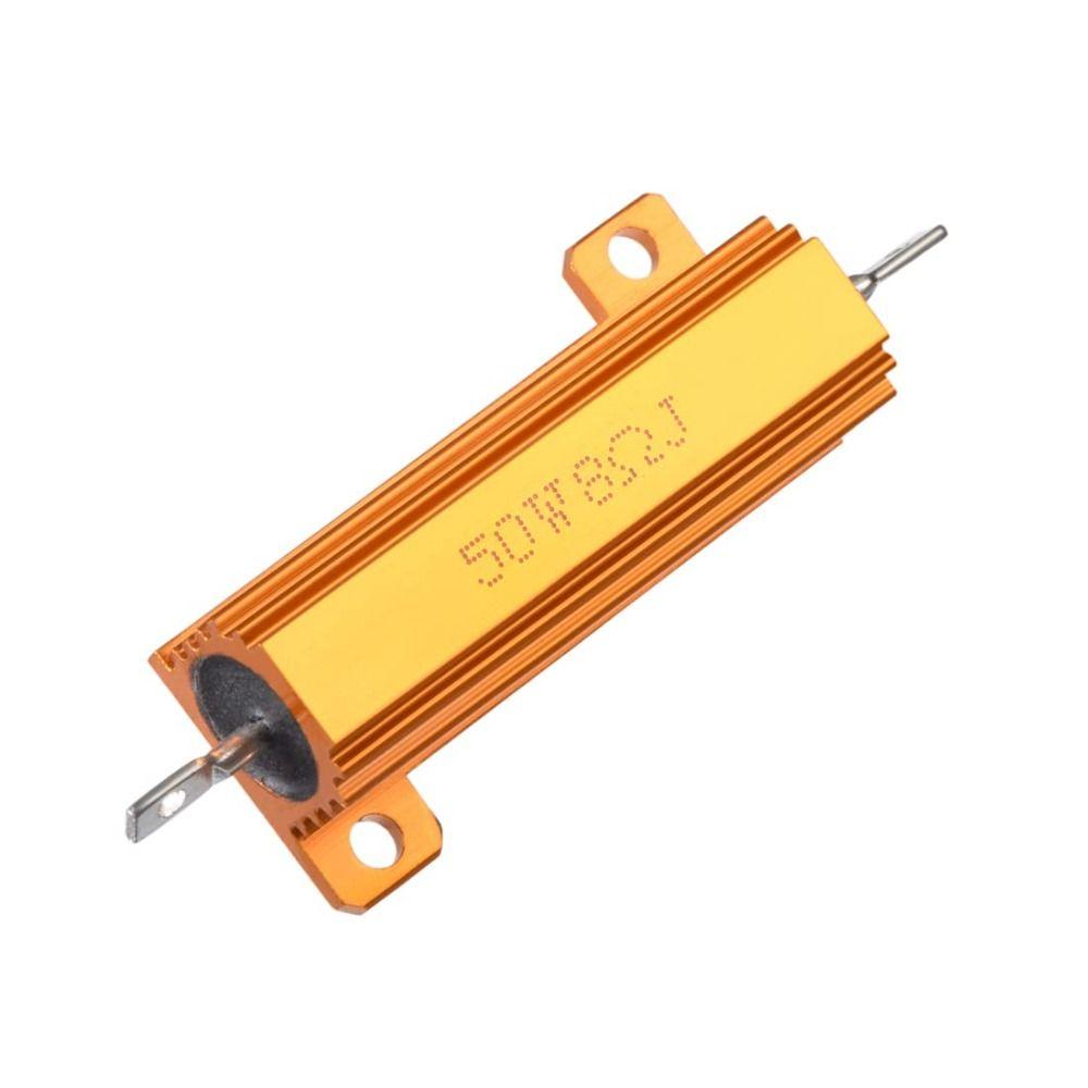 8 Ohm Aluminum Case Resistor 5% Tolerance  Durable