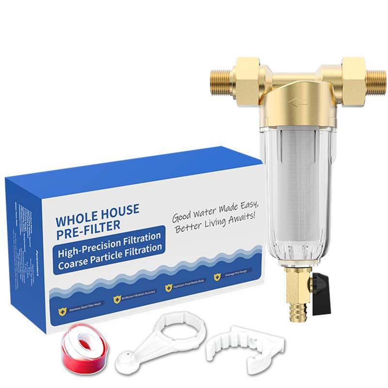 40 Micron Backwash Whole House Prefilter for Large Flow Water Purification