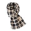 Plaid scarf winter women's new high-end couple versatile thickened warm large shawl imitation cashmere scarf