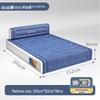 Double High Inflatable Mattress - Indoor/Outdoor Foldable Bed with Flocking Finish