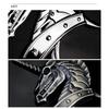 2 Stück 3D Metall Antikes Kriegspferd Abzeichen Aufkleber Tier Einhorn Emblem Aufkleber Auto Automobil Styling Zubehör