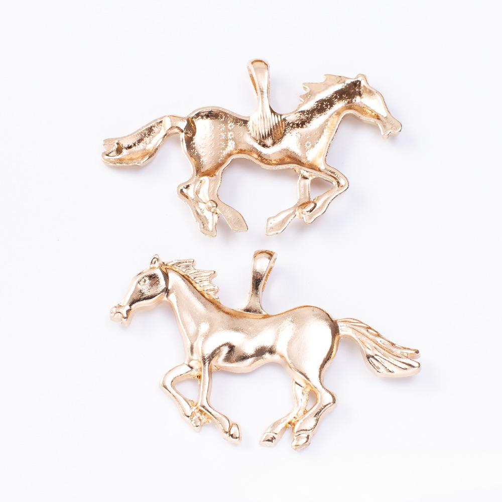 DIY Jewelry Accessories Retro Zinc Alloy Horse Pendant Foreign Trade