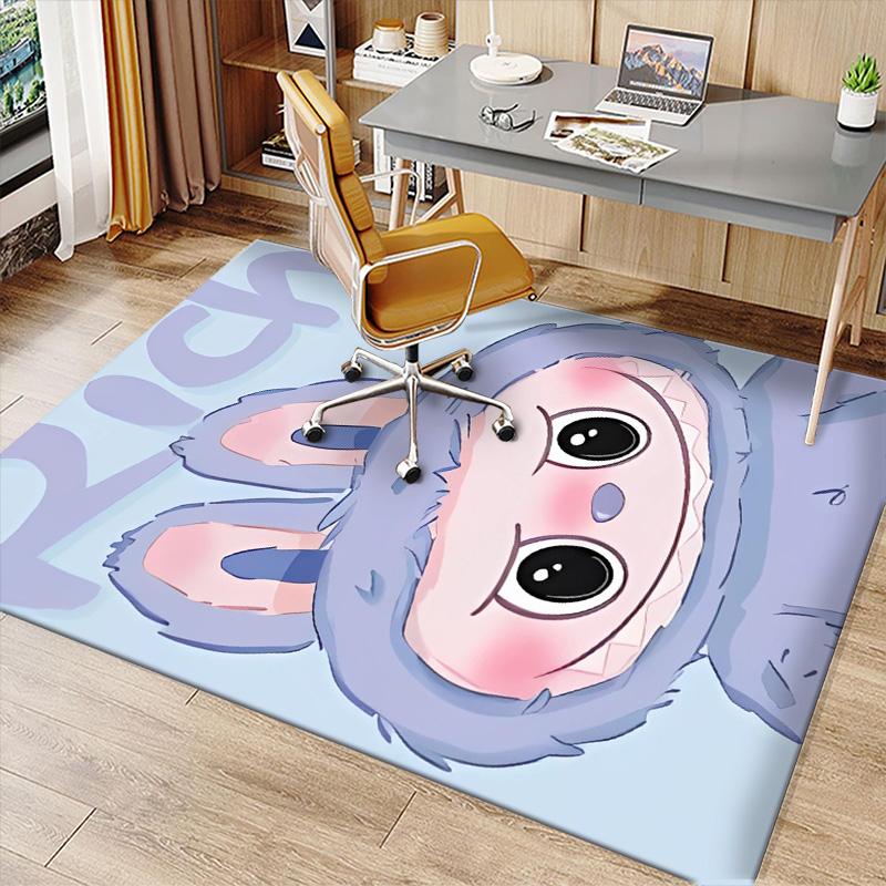 labubu Printed Absorbent Washable Carpet, Non-Slip Bathroom Mats, Kitchen Rugs, Yoga Mat,Living Room Entrance, Camping Picnic Rugs
