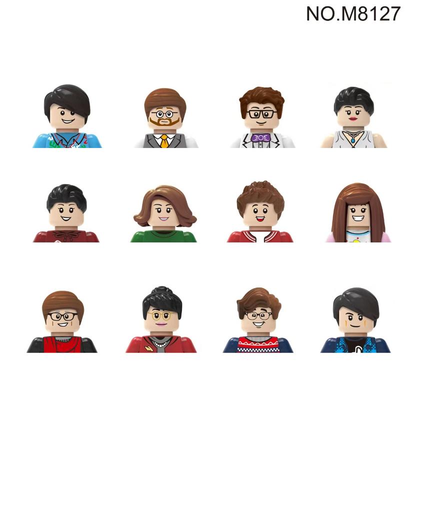 Non-Toxic City Characters Action Figures Building Blocks Policeman Teacher Fireman Occupation Mini Figurine Dolls Bricks Set Children Toys