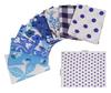 Soimoi 8 Pc Fat Quarter Bundle,  Basic Collection Of Floral & Geometrics  Print 18"x 22"  DIY Patchwork-  100  Cotton  Pre-Cut Quilting Fabric White &