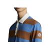Moncler Ss22 Color Block Striped Logo Print Short Sleeve Polo Shirt Men polo shirts Blue H10918A00016899NN706