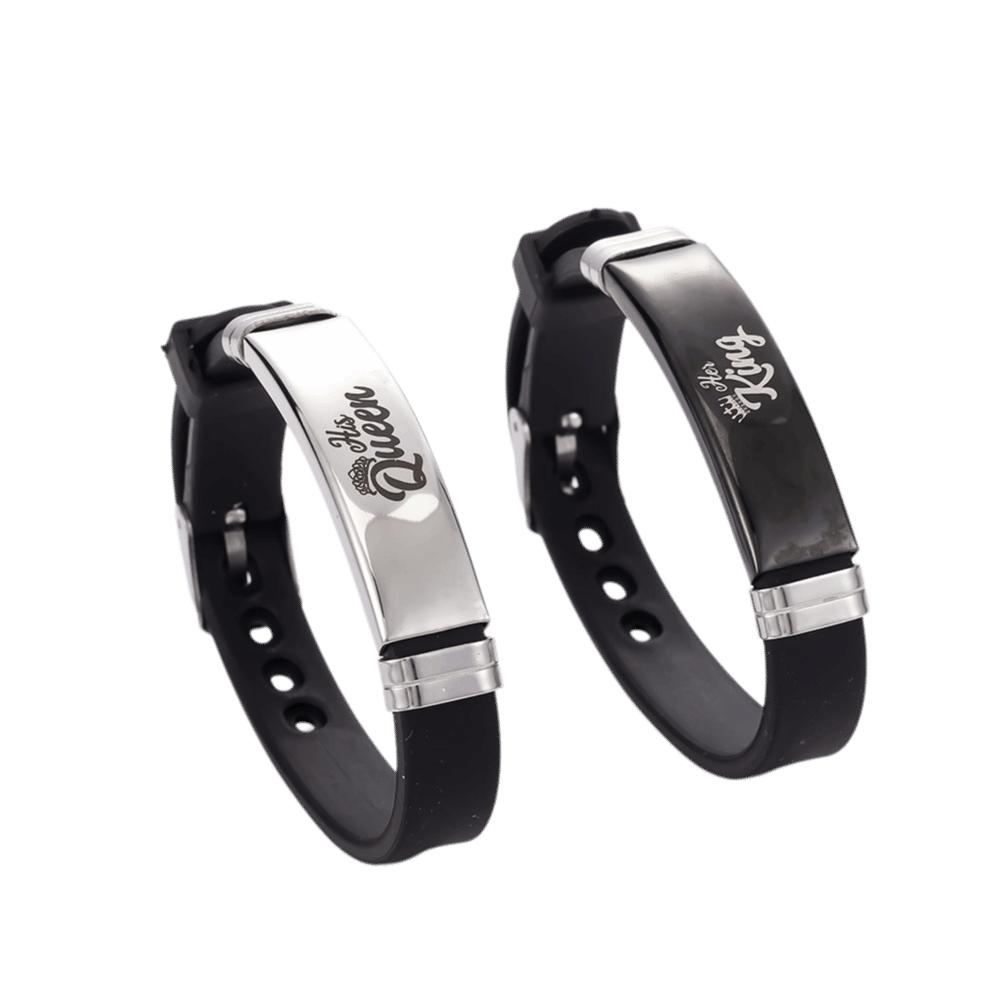 Gifts Lovers Bracelet Stainless Steel Valentine's Day Bracelets Couple Bracelet Set Women Men