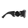 Versace Logo Design Irregular Frame Sunglasses Women Sunglasses Black O4425UO53608754ONUL