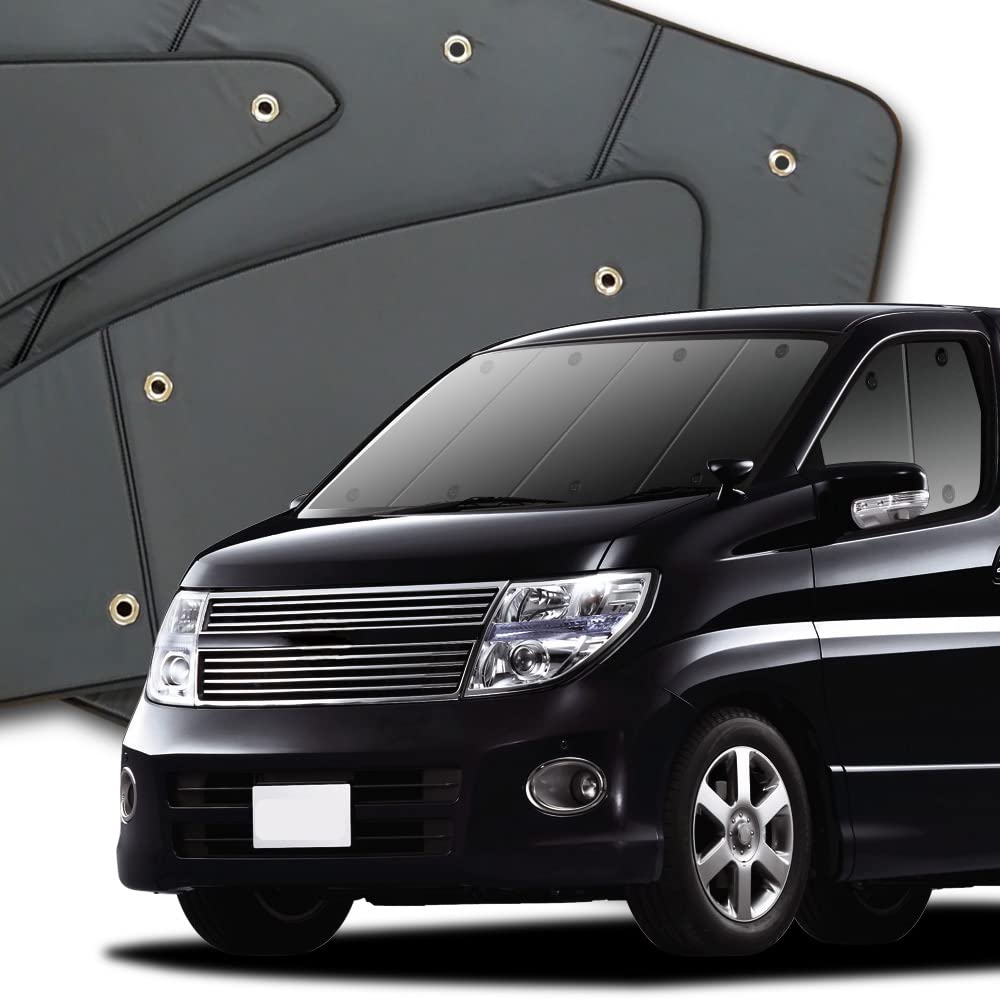 Hobby Craftsman Privacy Sunshade for Car Elgrand E51 Series Front Dedicated Curtain, For Sleeping in the Car Goods, "01s-b003-fu