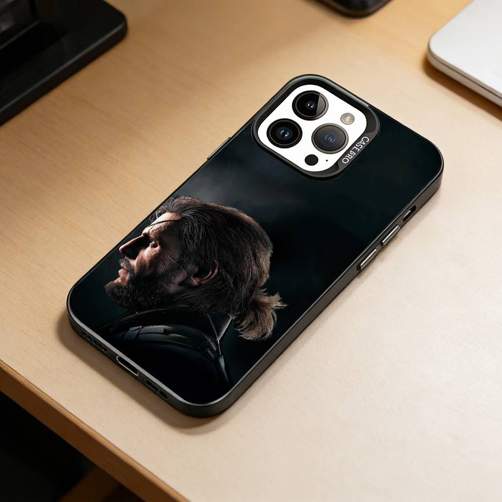 GM-Metal Gear Solid1 Phone Case For iPhone 17,16,15,14,13,12,11 Plus,Pro Max,XS,Colored Silver Plated Inside Cover