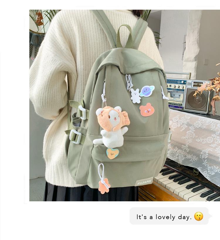 Schoolbag1011 school season new schoolbag Korean version Harajuku high school student bag junior high school student backpack women do not contain