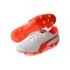 Puma King Platinum 21 Rally FG/AG Fabric Low-Top Soccer Shoes Men Soccer Shoes White Orange 107109-01