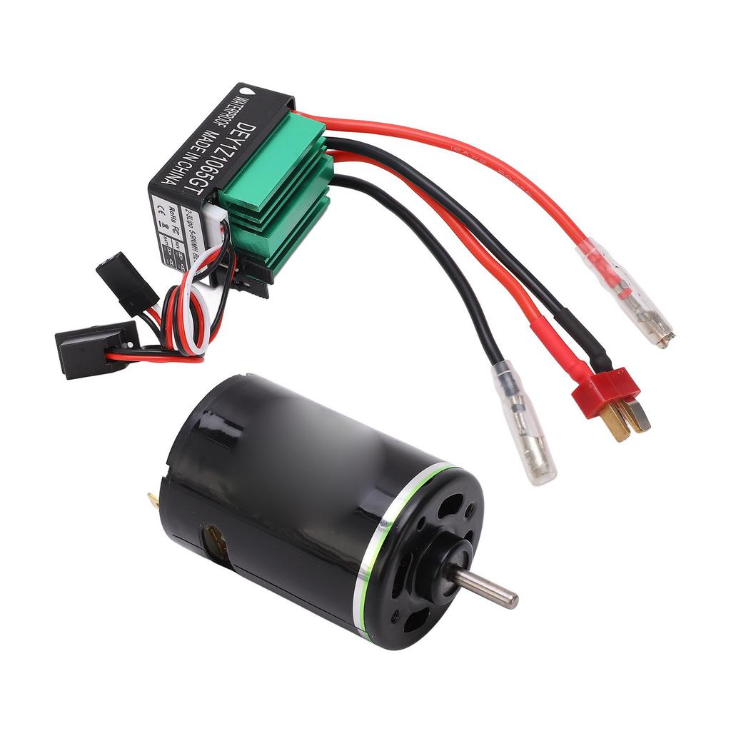 540 Brushed Motor with 65A T Plug ESC High Torsion Waterproof Electric Motor for RC Climbing Car 27T