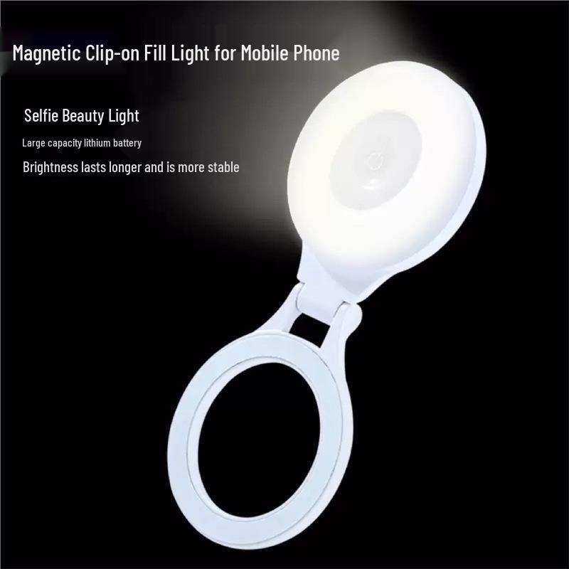 Portable Magnetic Fill Light for Apple: Ideal for Mobile Photography and Live Streaming