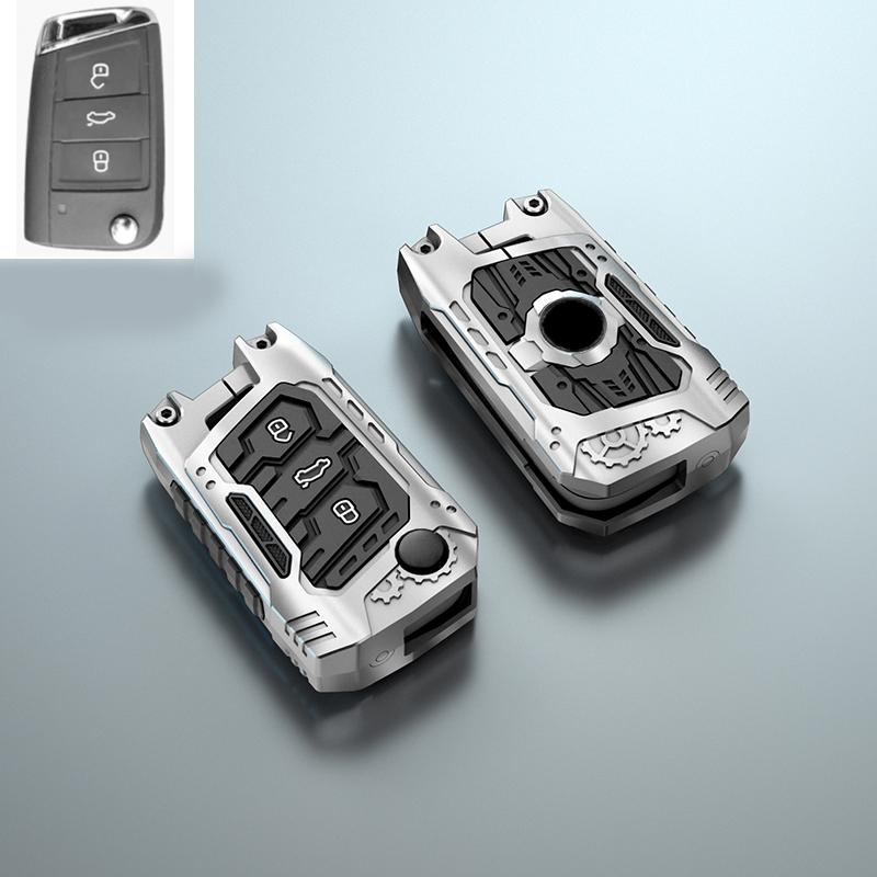 Zinklegierung Auto Schlüsselanhänger Hülle Fob Für VW Volkswagen Polo Tiguan Passat Golf MK Jetta Skoda Kodiaq Superb Octavia Seat