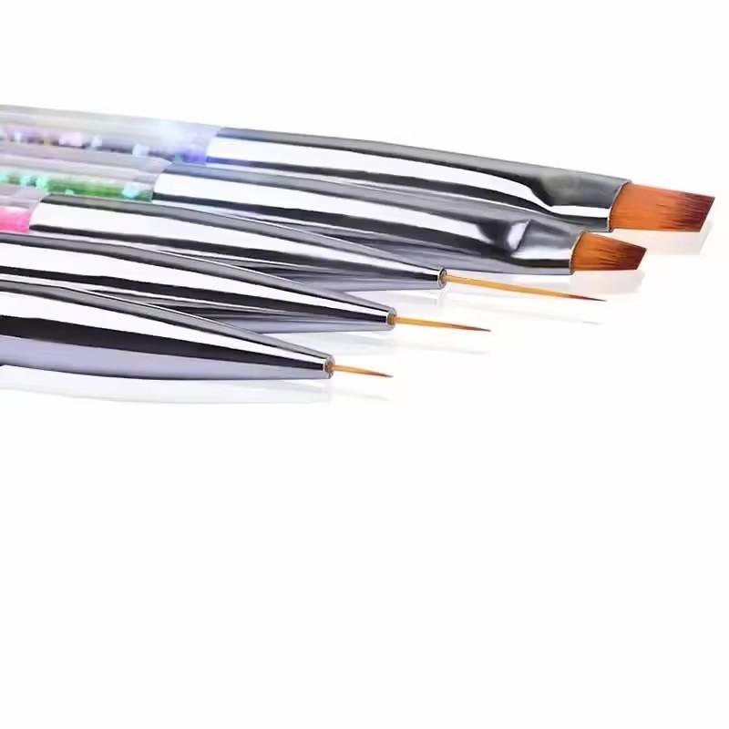 5Pcs Nails Art Dotting Pen Nails Brushes For Nails Art Accessories Tools Kits Nail Supplies For Professionals Manicure Set