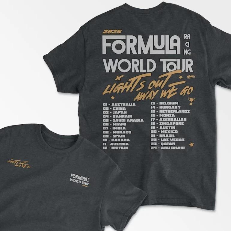 

Футболка в стиле Racing World Tour | Винтажная футболка для автоспорта S